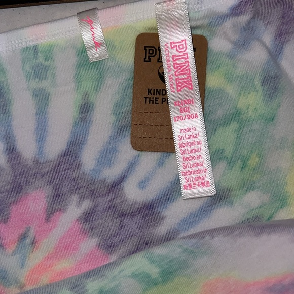(M) UNISEX PINK Victoria's Secret Boyshort Panty Tie Dye - Picture 5 of 12
